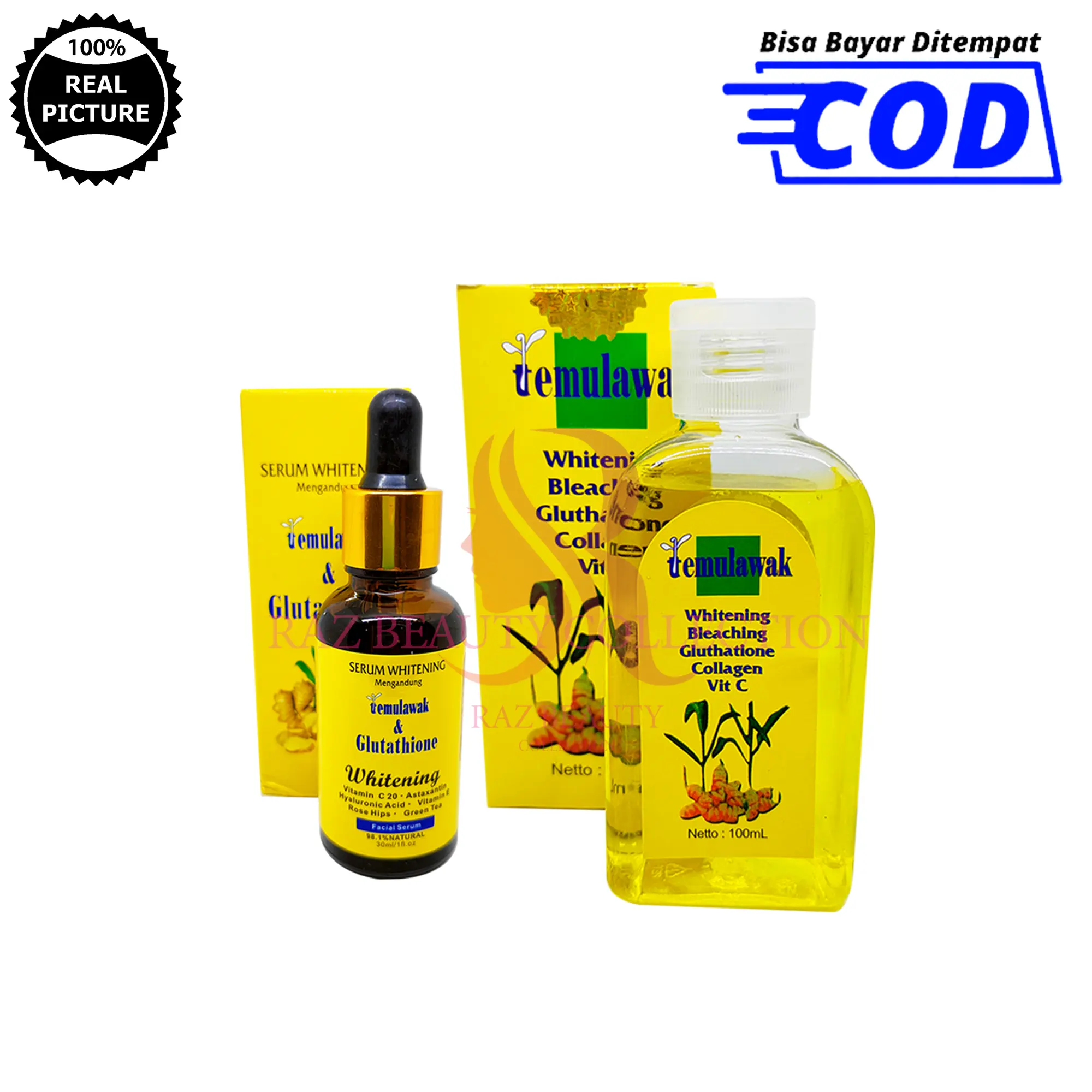 Toner Temulawak 100ml Plus Serum Essence Temulawak