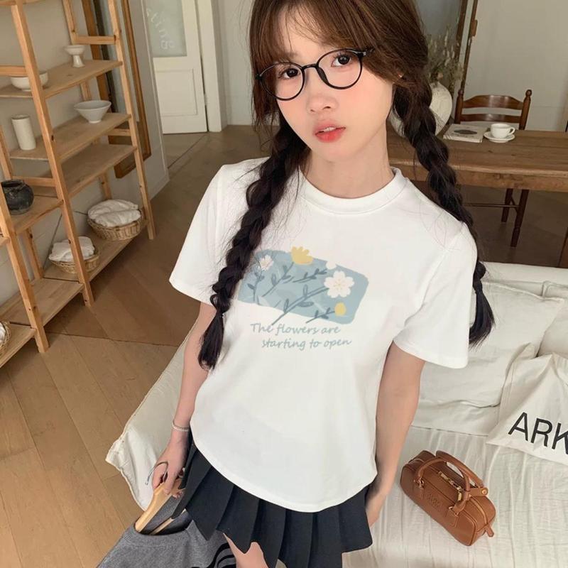 Áo Thun Baby Tee DaaLaa Store In Hình Hoa Đơn Giản The Flower A5972 6
