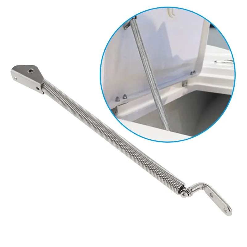 Phụ kiện thuyền, lò xo bật cảng biển bằng thép không gỉ, chiều dài 210mm, thích hợp cho cửa cabin và cửa sổ, lò xo hỗ trợ 2