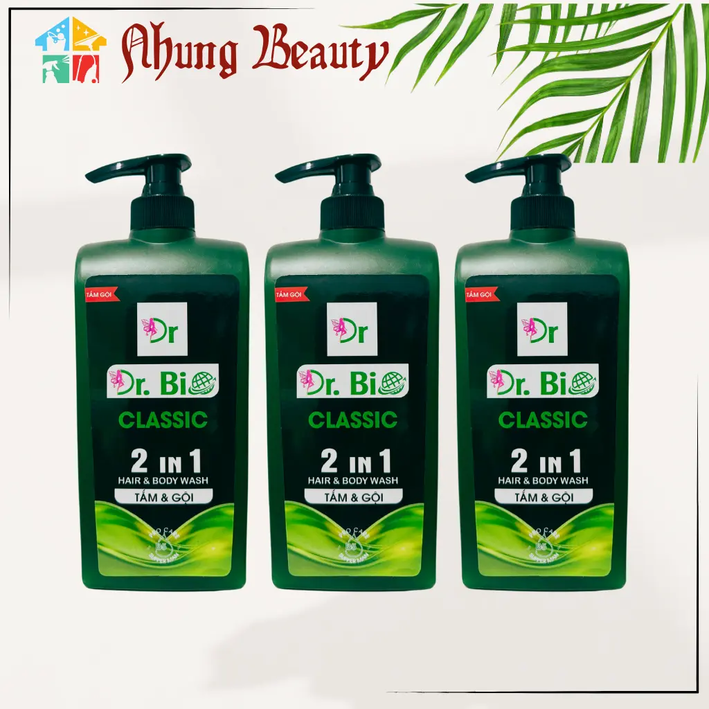 (COMBO 3)Tắm gội nam DR.BIO hương tự nhiên nam tính 2 IN 1 cổ điển lịch lãm Dưỡng Thể .!
