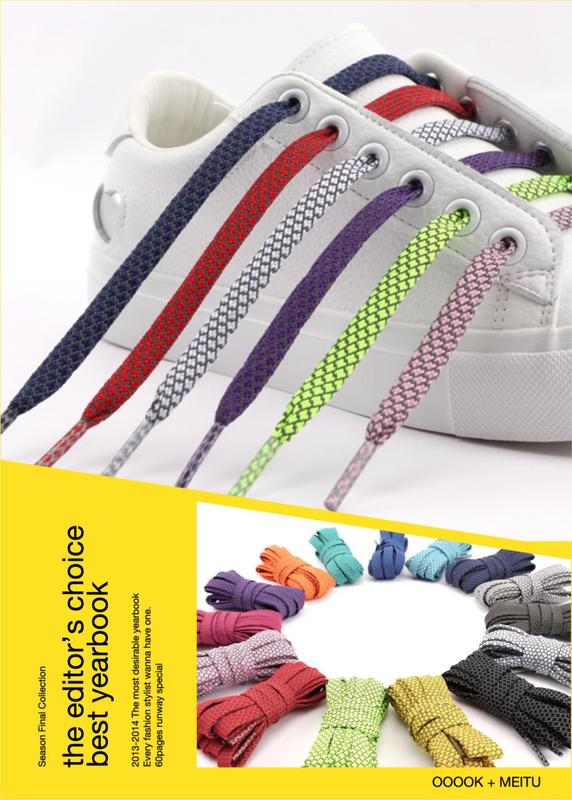 Product Introduction of Colorful Fluorescent Sneaker Shoestrings Sports Shoelace Reflective Flat Shoelaces Running Shoes Lace Adult Children Shoelaces 2