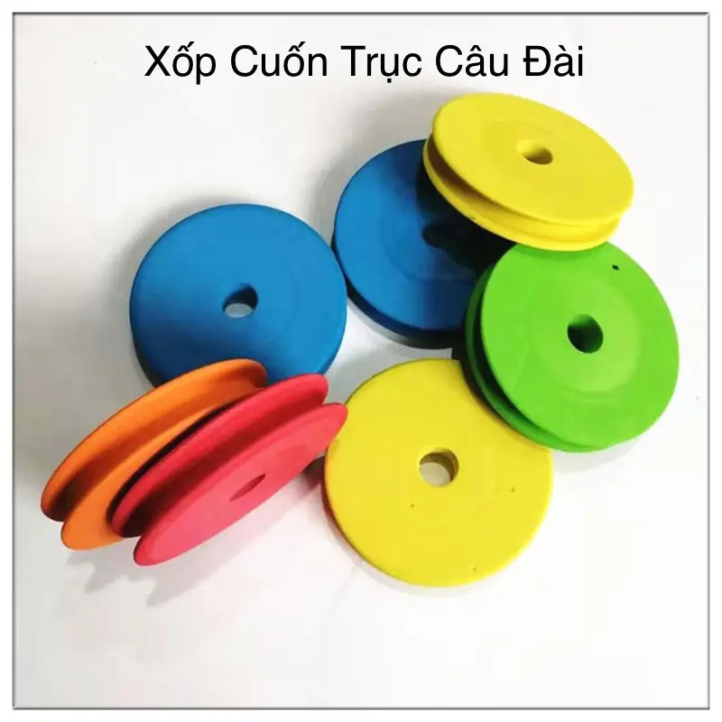 Xốp quấn trục câu đài, xốp mút quấn trục tiện dụng size 4.5cm, 7cm, 10cm Đi Câu Bắt Cá Fishing Câu Cá