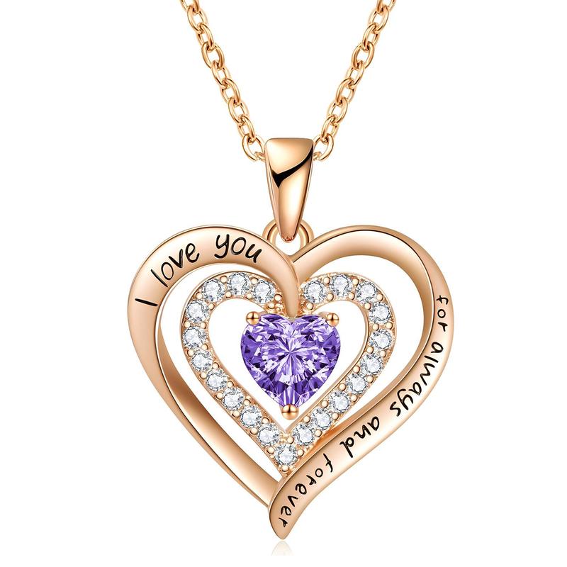 Boyfriend Gifts Artificial Rose Design Necklace with Gift Box & Gift Bag Set, 1 Count Artificial Flower Decor Heart Shaped Necklace Gift Set for Women 6