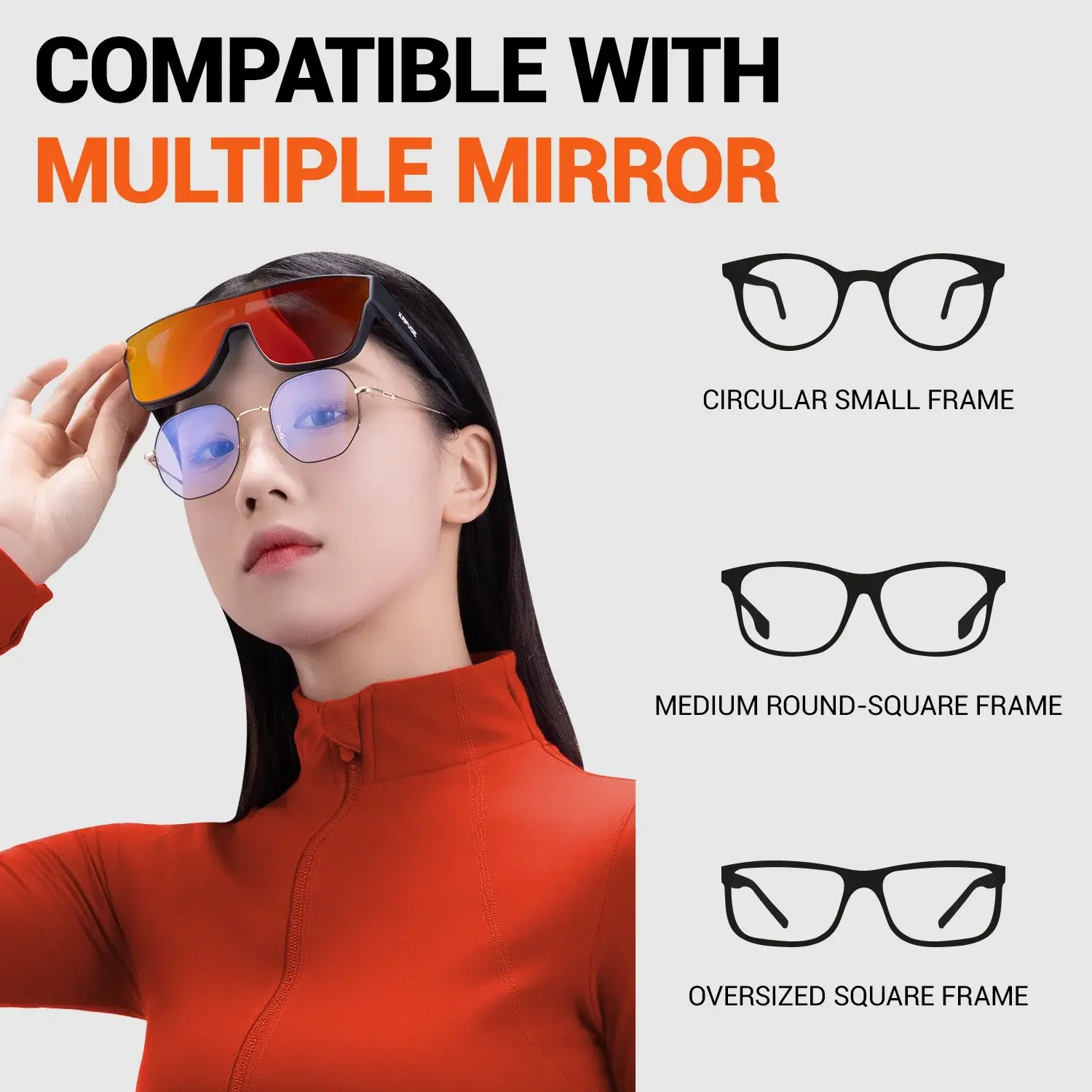 Polarized Fit Over Sunglasses Oversized Square Frame UV Protection Amazon.com: Sunglasses that Fit Over Glasses for Women UV  main image 3