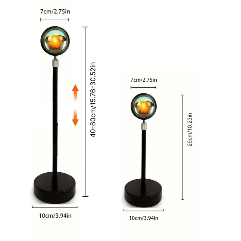 USB Powered Sunset Lamp for LGBTQ, 1 Count Sunset Projector Light with Adjustable Angle, Ambient Night Light For Bedroom Living Room Home Decor 1