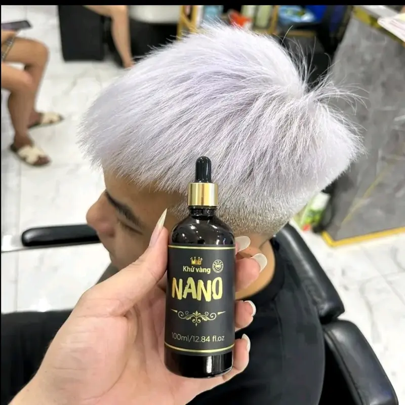 100ml Tinh chất khử vàng NaNo cao cấp, khử vàng cho nền tóc tấy, khử vàng cho nền tóc bị trôi nền. Nhuộm Tóc Đổi Màu Tóc 2