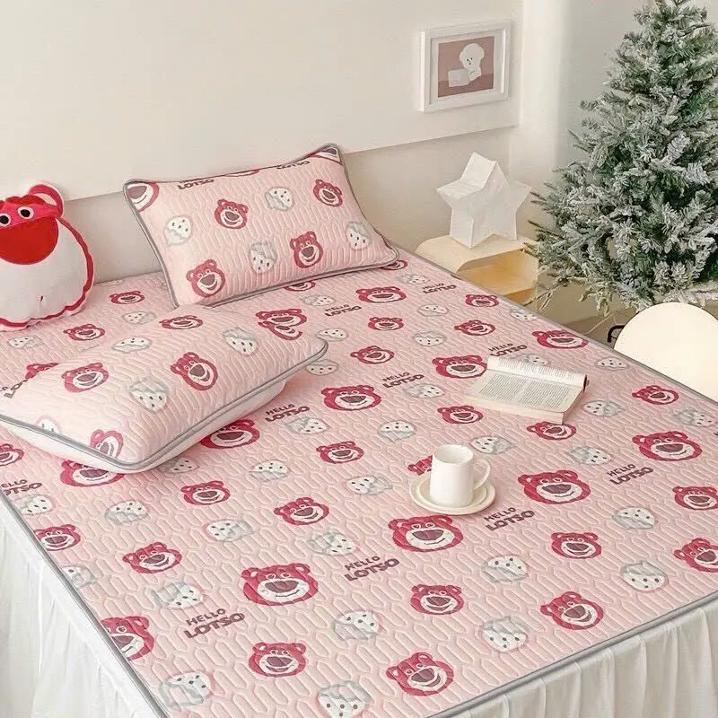 [ tặng kèm 2 vỏ gối] chiếu điều hòa Trần bông họa tiết siêu xinh 8
