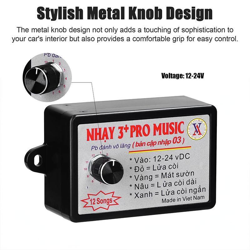 Relay Còi Nhanh Âm Nhạc Chuyên Nghiệp, Được Trang Bị 12 hoặc 8 Hiệu Ứng Âm Thanh Chuyển Đổi, Thích Hợp Cho Ô Tô, Xe Máy, Xe Tải, Xe Buýt, Xe Ba Bánh, Loa Còi Điện, Đơn Vị Điều Khiển Âm Thanh