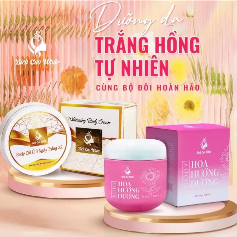 (X3 mẫu mới) Kem body ủ mạnh bích cao  200g và kem body hoa hướng dương 300g Dưỡng Da Body Dưỡng Body Làm Đẹp Da Women Nữ