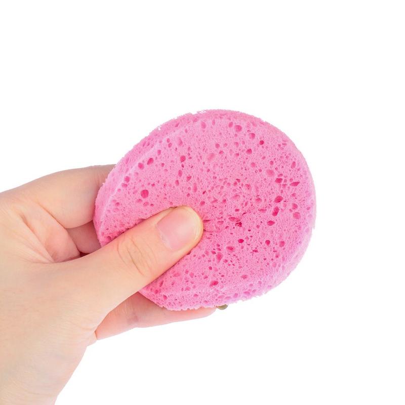 Product Introduction of 5Pcs Portable Skin Care Cleanup Body Facial Cleaner Face Wash Pad Compress Puff Cleansing Sponge 11