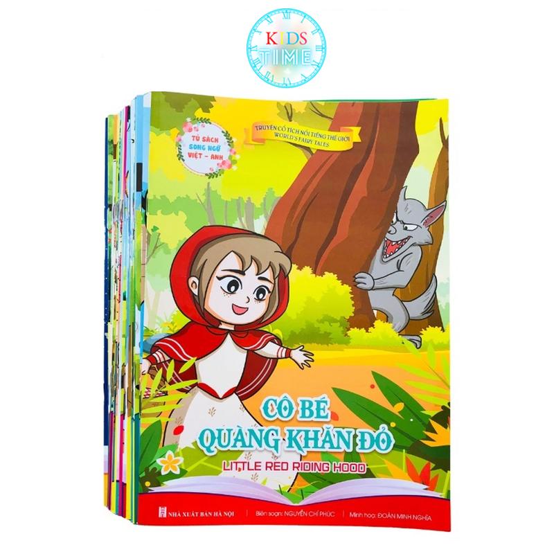Sách - Set 20 Bộ Truyện Cổ Tích Song Ngữ Việt Anh Của Việt Nam và Thế Giới Chọn Lọc Hay Nhất