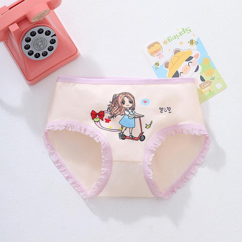 Product Introduction of CHJ HOME กางเกงชั้นในเด็ก พิมพ์ลายการ์ตูน กางเกงชั้นใน ขาเว้าแต่งระบายลูกไม้ ระบายอากาศได้ดี สําหรับเด็กผู้หญิง 11
