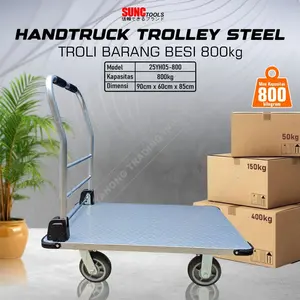 Troli Besi Trolley Heavy Duty Trolli Barang Berat 800kg 90cm x 60cm SUNC TOOLS