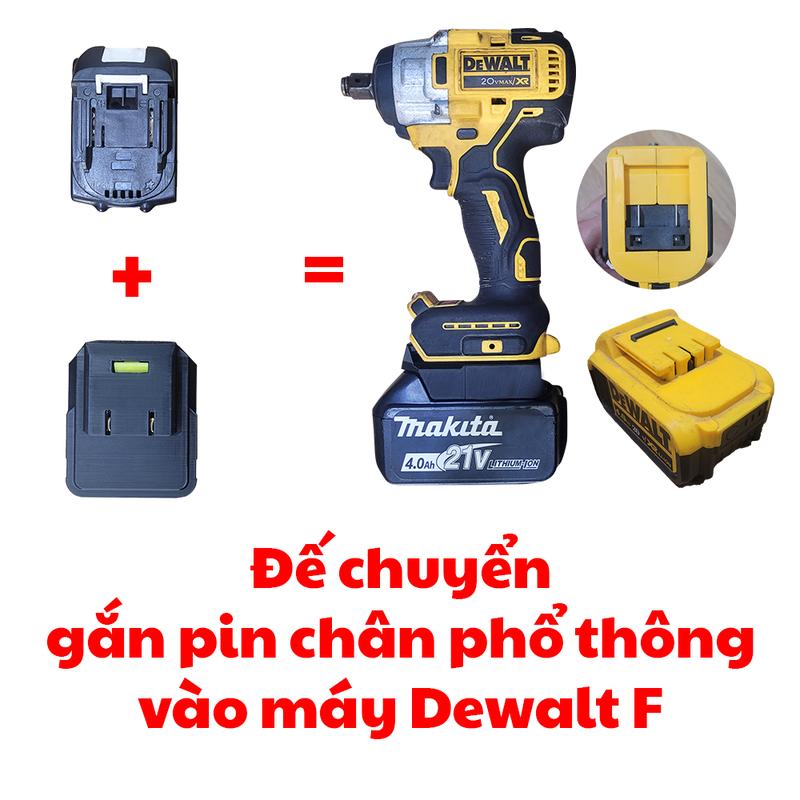 Đế Chuyển Pin Makita Sang Máy Dewalt Makita F