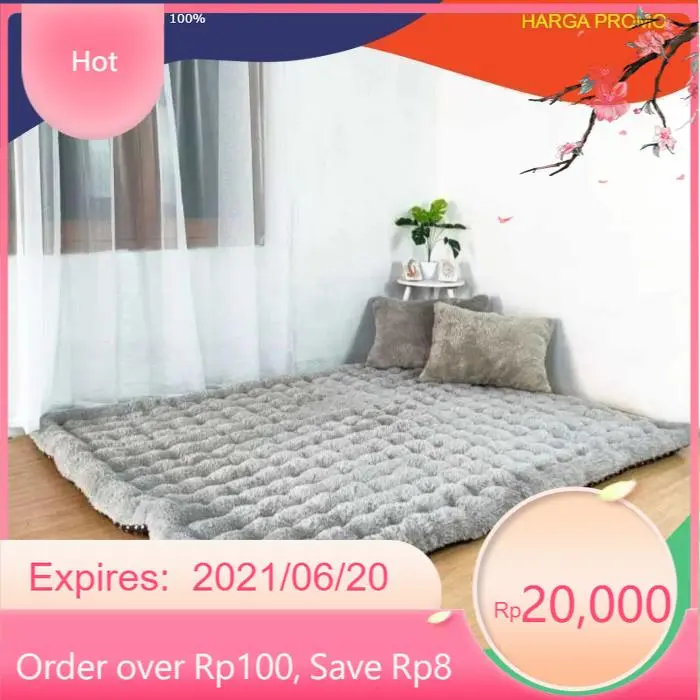 Kasur gender bulu rasfur JUMBO 180 x 200 tebal 8 cm Bayar Ditempat