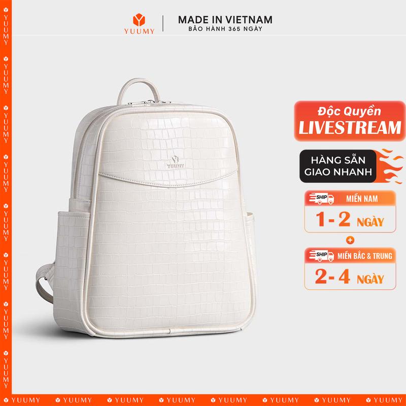 Độc Quyền Livestream Balo Yuumy Thời trang nữ tiện lợi cỡ trung - Balo da Seasand YBA69