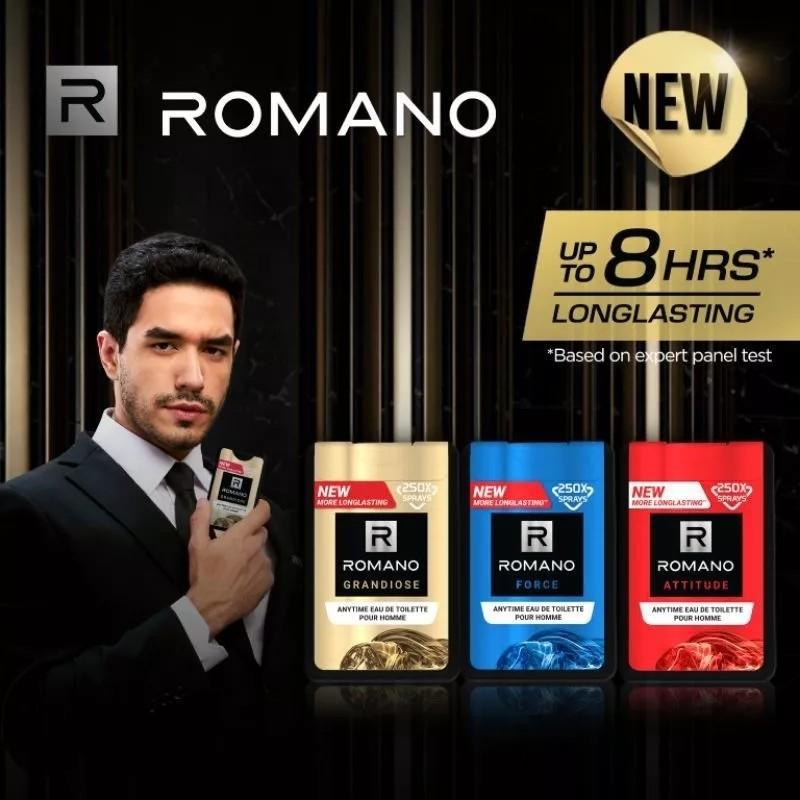 Romano Eau De Cologne Pocket Parfum Pria Force Anytime 18ml