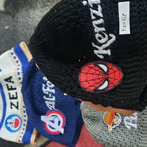 peci rajut bordir nama full karakter bordir super hero