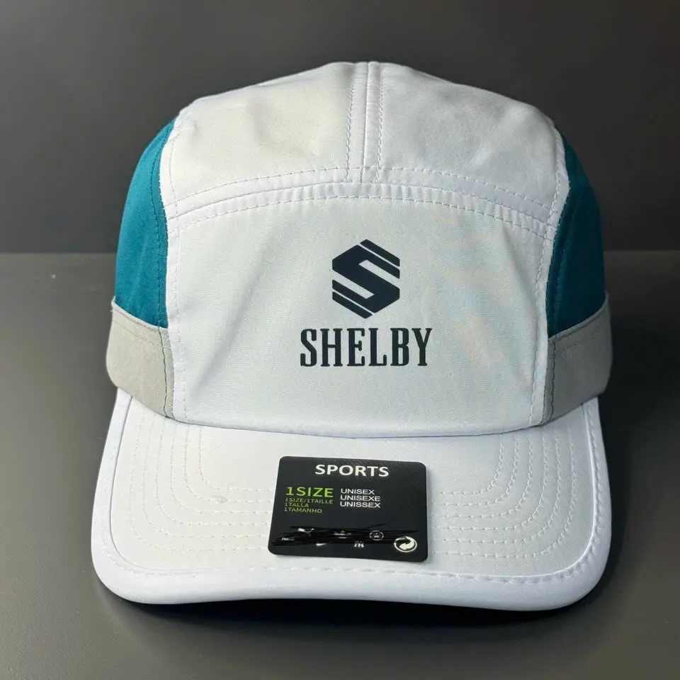 Mũ lưỡi trai phối vải dù sáng mịn logo S Shelby chống mưa nắng thuần chay