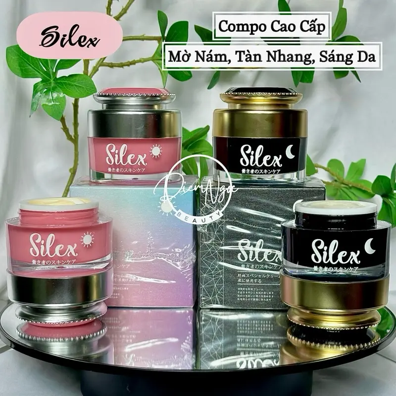 Bộ Kem Silex Nhật Bản CaoCấp,Mờ Nám,Tàn Nhang, San Hô Đỏ Nữ Dưỡng Ẩm Da Chăm Sóc Da Làm Đẹp Da Skincare Son
