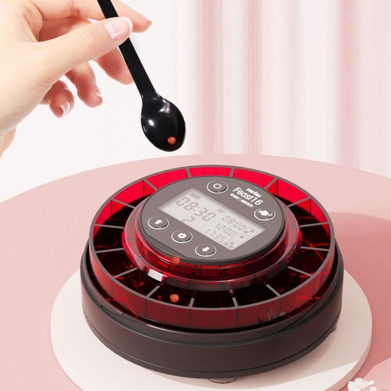 Product Introduction of Feeding with Timer Fish Auto Feeder Rechargeable LCD Display Aquarium Automatic Food Dispenser Digital with USB Cable Fish Tank Supplies Fish Tank 11
