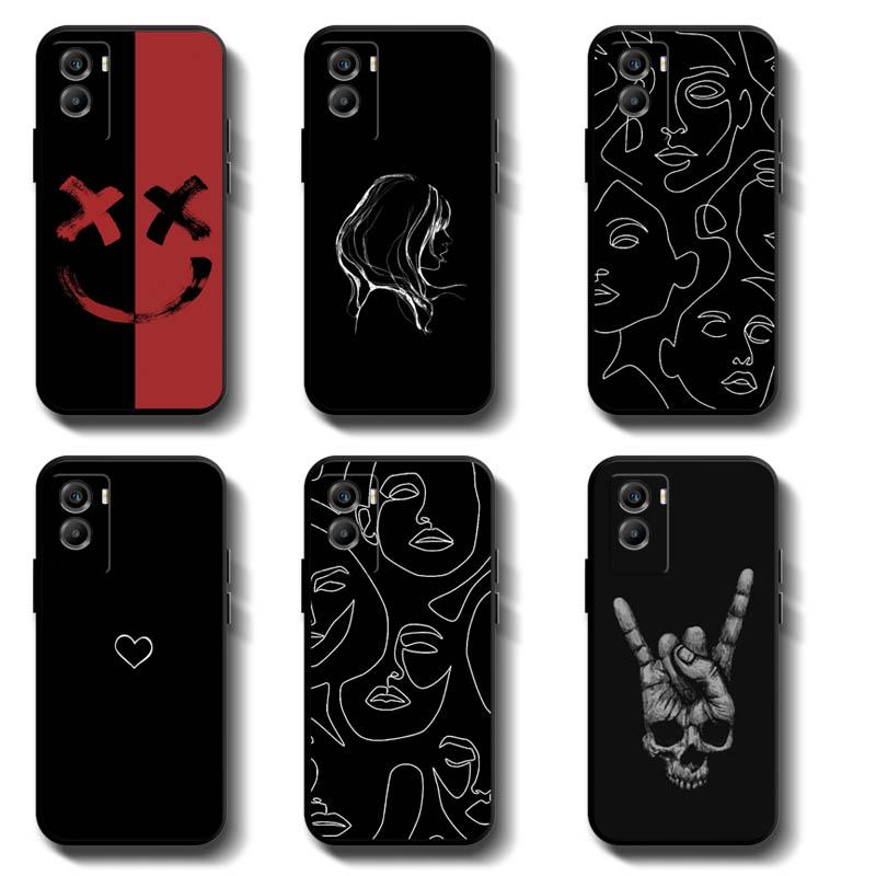 Sarung telefon anti-rak untuk VIVO Y55 Y75 5G 2022, sarung lembut ...