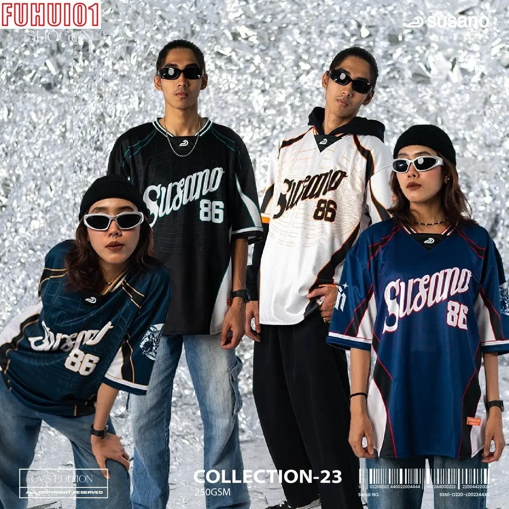 Susano Royal Shogun 86 Oversized Jersey 2024 New Men Sport Outdoor Jersey Quick Drying Breathabilit T-shirt