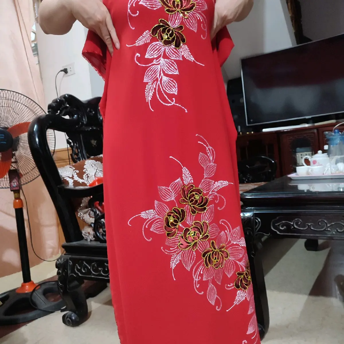 Vải áo dài lụa tơ ý có giãn