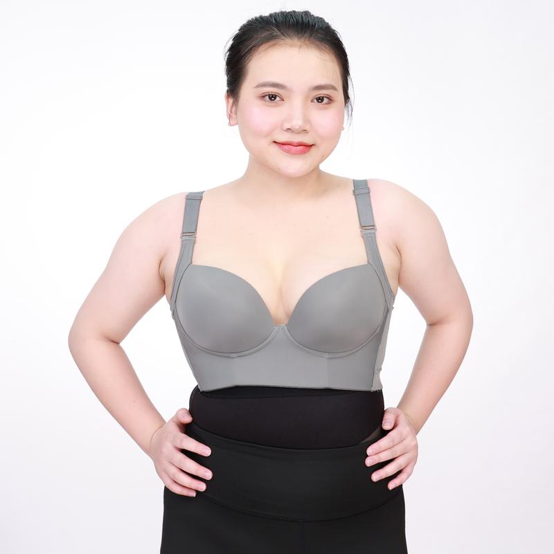 Áo Lót nữ Big Size Định Hình Nâng Đẩy - Áo lót Big Size nữ Bản To Chống Xệ - Áo Định hình vòng 1 Mã A2 Bra Áo Ngực Đen Women Tua Rua