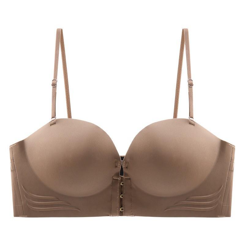 Product Introduction of Thick Sponge Fashion Girl Front Closure Small Chest Bra Women's Soft Wireless Underwear Ladies Push Up Lingerie Female Bralette 31