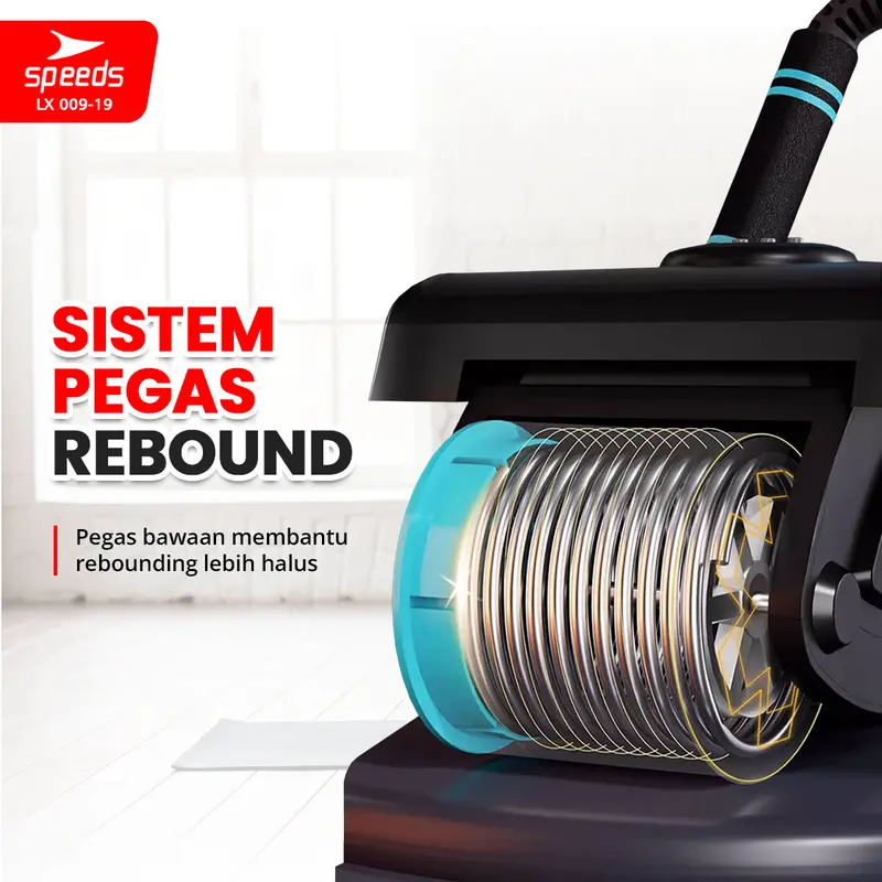 Speeds Ab Wheel Roller 2 Wheels Plank Trainer Roller Anti Slip 009-19 Hitam 4