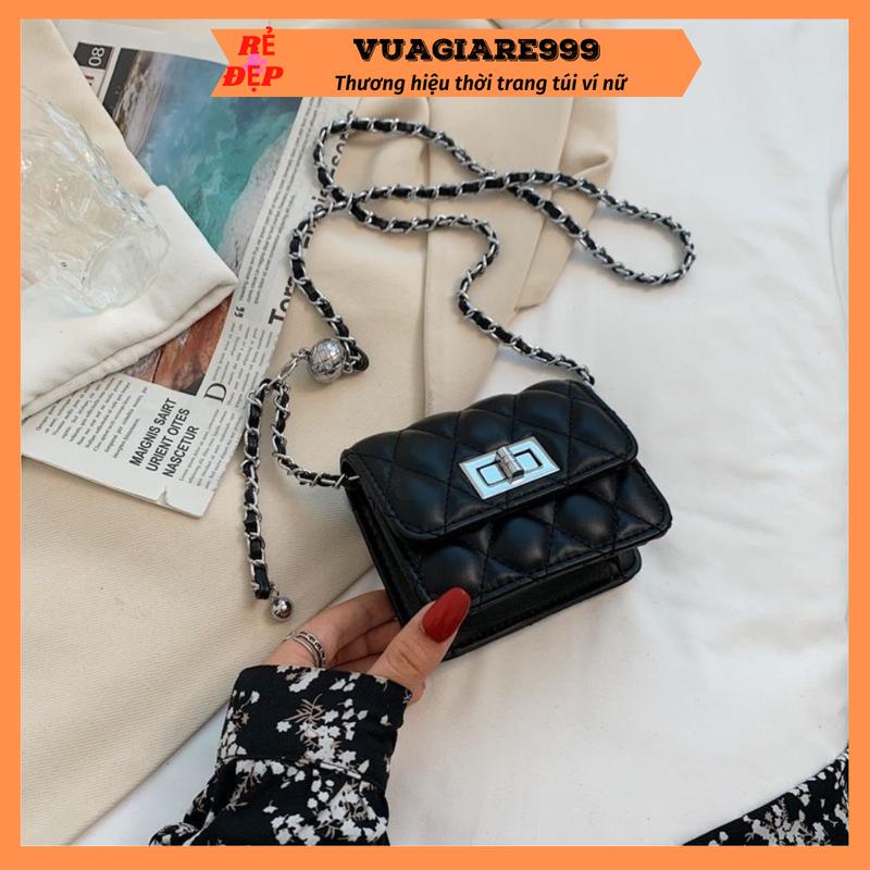 Túi xách đeo chéo mini nữ đẹp thời trang hàn quốc size 16cm vừa điện thoại DC59