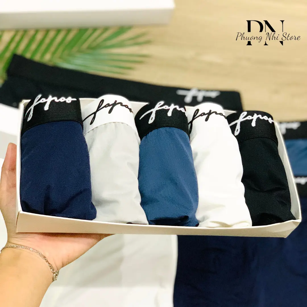Combo 5 quần sịp nam Chữ Kí thun lạnh cao cấp [ Hàng Loại 1] quần Boxer nam/quần lót nam cạp bền đẹp vải co dãn mềm mịn thoáng mát/quần xì nhiều màu kháng khuẩn Menswear
