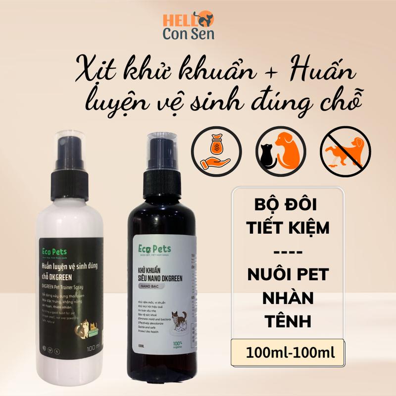 Chai xịt vệ sinh đúng chỗ DKGREEN Dung Dịch Xịt Hướng Dẫn Chó Mèo Đi Vệ Sinh Helloconsen