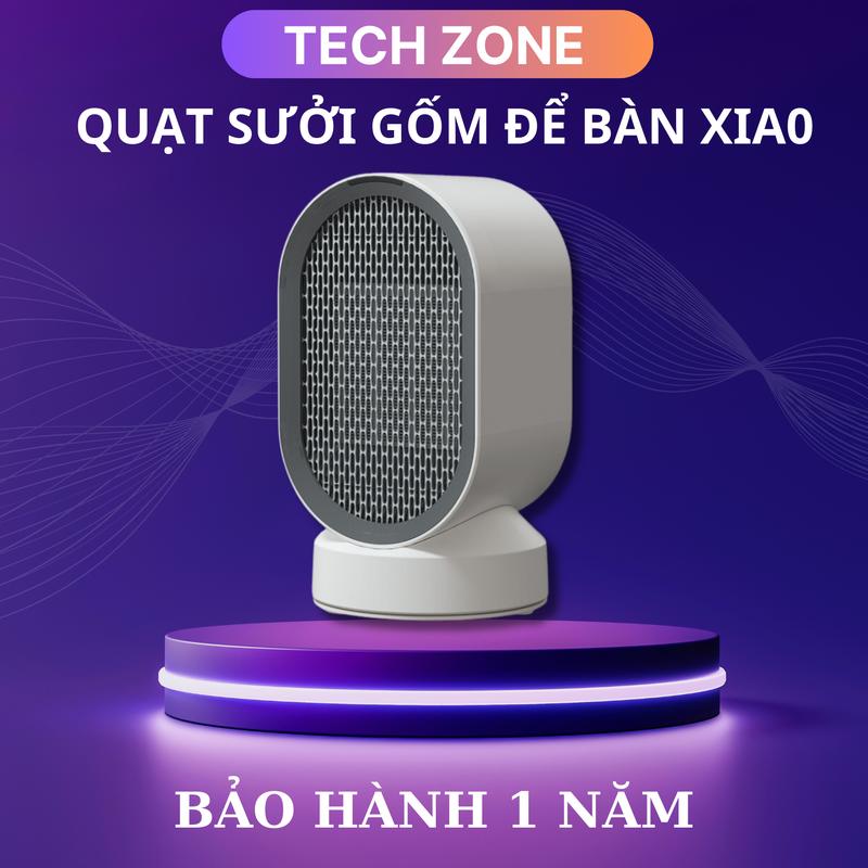 Quạt sưởi gốm để bàn Xia0 DOUHE QN04, quạt sưởi mini để bàn công nghệ PTC làm nóng nhanh, không khô da, màng lọc khí TẠI TECHZONE VN
