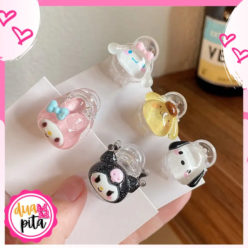 DP67 Jepit Rambut Anak Aksesoris Rambut Wanita Jepit Poni Karakter Kartun Lucu Isi 1 Pcs perempuan fashion 1