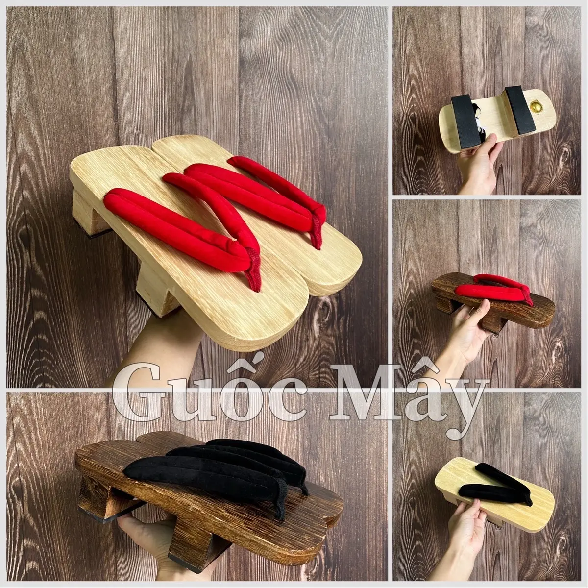 Geta Nhật guốc gỗ phong cách nhật bản dành cho nam/nữ