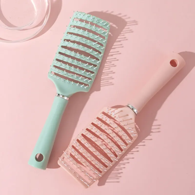 Lược bán nguyệt chải tóc gỡ rối đa năng, lược chải tạo phồng chân tóc, lược massage đầu mini 4