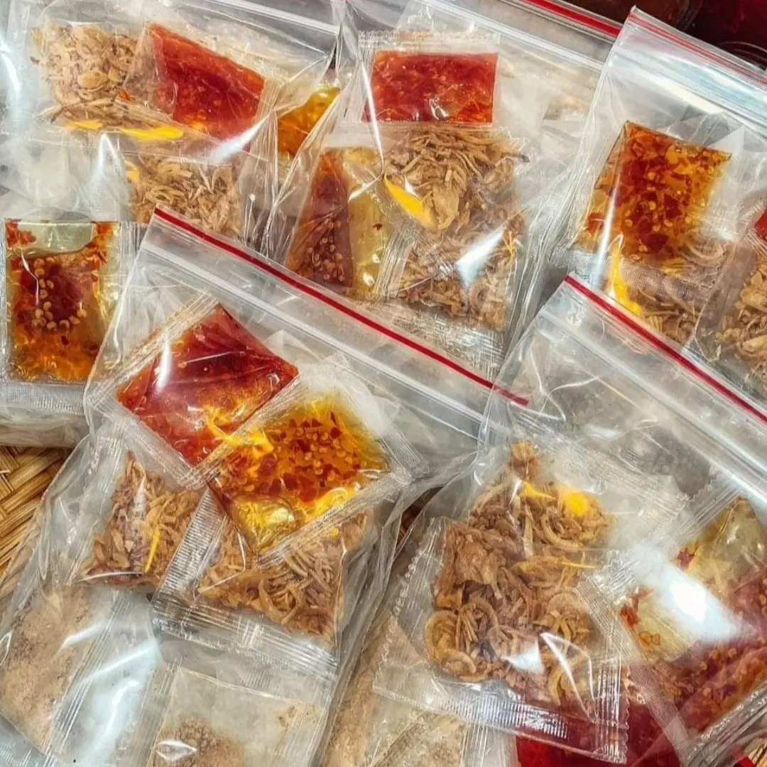 Bánh tráng sate muối nhuyễn hành phi,tỏi phi,10b(Tỏi miss hành lá