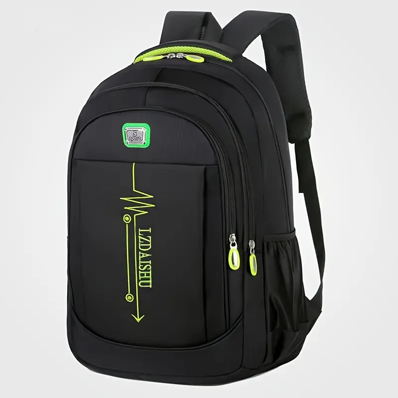 Casual Backpack, Men's Simple Shoulder Bag, Men's Large Capacity Middle School Student Backpack, Computer Travel Bag 3