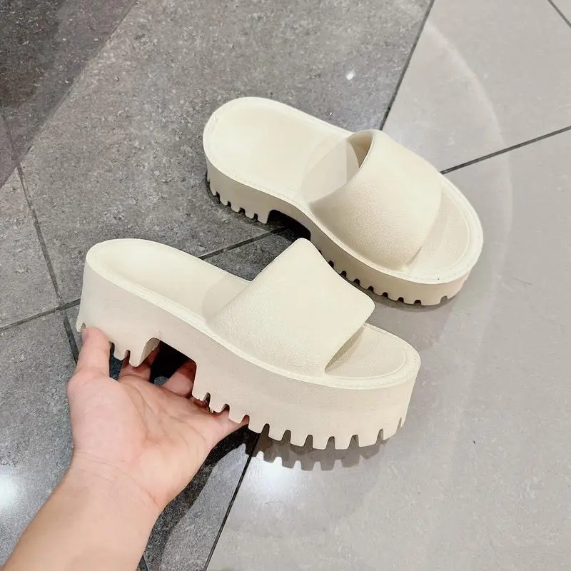 Dép đế xuồng nữ đế cao 6cm, dép bánh mì răng cưa chất EVA , chọn chuẩn size Sandal DéP Quai Hậu Cao Su Jean dép  đế