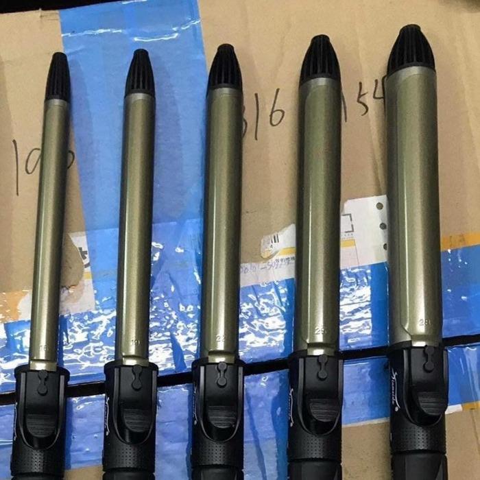 Máy Uốn Tóc Xoăn Đen Xoay Trục Đủ Các Size phi 19-phi 22-phi 25-phi 28-phi 32