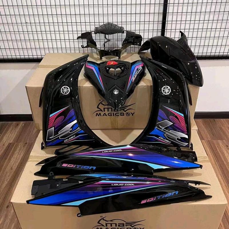 Tem rời Ex 135 08 - 2011 - Mẫu tem 3 lớp LC đủ màu dán xe đen bóng siêu đẹp- Nhãn Dán Decal