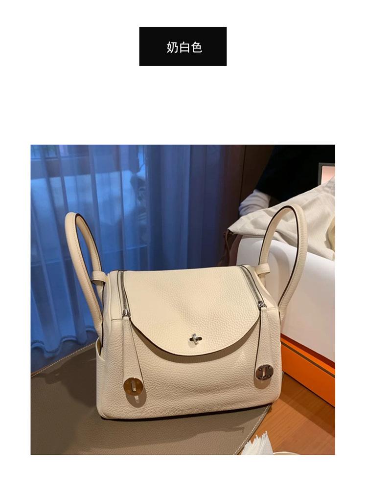 Product Introduction of Women's Lindy Bag Doctor Bag Lychee Grain Single Shoulder Handbag Crossbody Pillow Bag 20