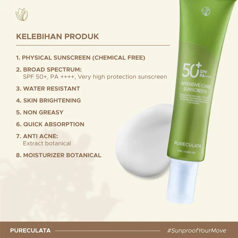 Intensive Care Sunscreen SPF 50+ PA++++ (Pureculata Sunscreen Series) 3