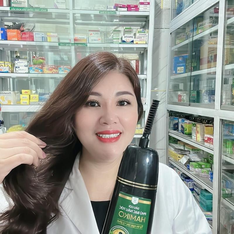 Dầu Gội Phủ Bạc Thảo Dược Hamiko - Hapuco Dược Sĩ Bích Phượng, 500ml/Hộp dau hoatra goixa 2in1