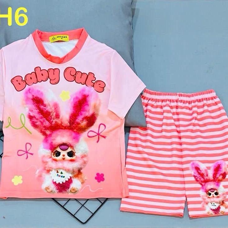 MÃ A36 tay ngắn quần ngố   bé gái  TỪ 12kg-45kg CHẤT THUN LẠNH CO GIÃN BỐN CHIỀU 5