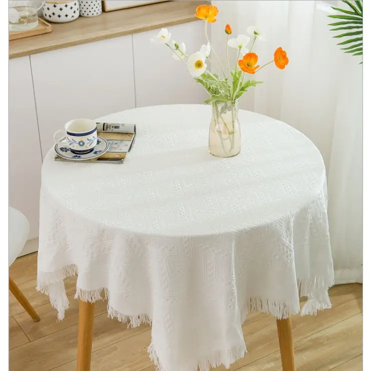 (CAO CẤP SIZE 1M8-2M3) Khăn trải bàn, Thảm phủ ghế Sofa phong cách Bắc Âu Màu Trơn Sang Trọng 6