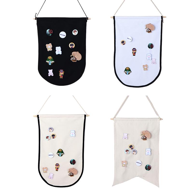 Product Introduction of Badge Brooch Display Wall Hanging Pin Badge Button Storage Holder Badge Storage Display Wall Hanging Banner Flag Hanging Cloth 13