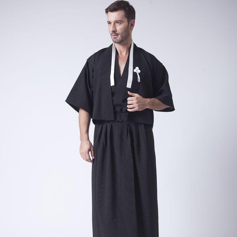 Product Introduction of [3143 People Collected] Men's Anime Costume Kimono Japanese Style Male Samurai Costume Japanese Kimono Men Japanese Traditional Costume Performance Costume 10
